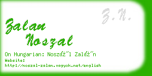 zalan noszal business card